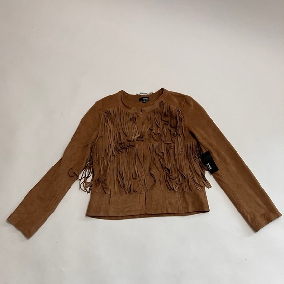 a.n.a Jackets & Blazers - NWT A.N.A Faux suede fringe jacket!